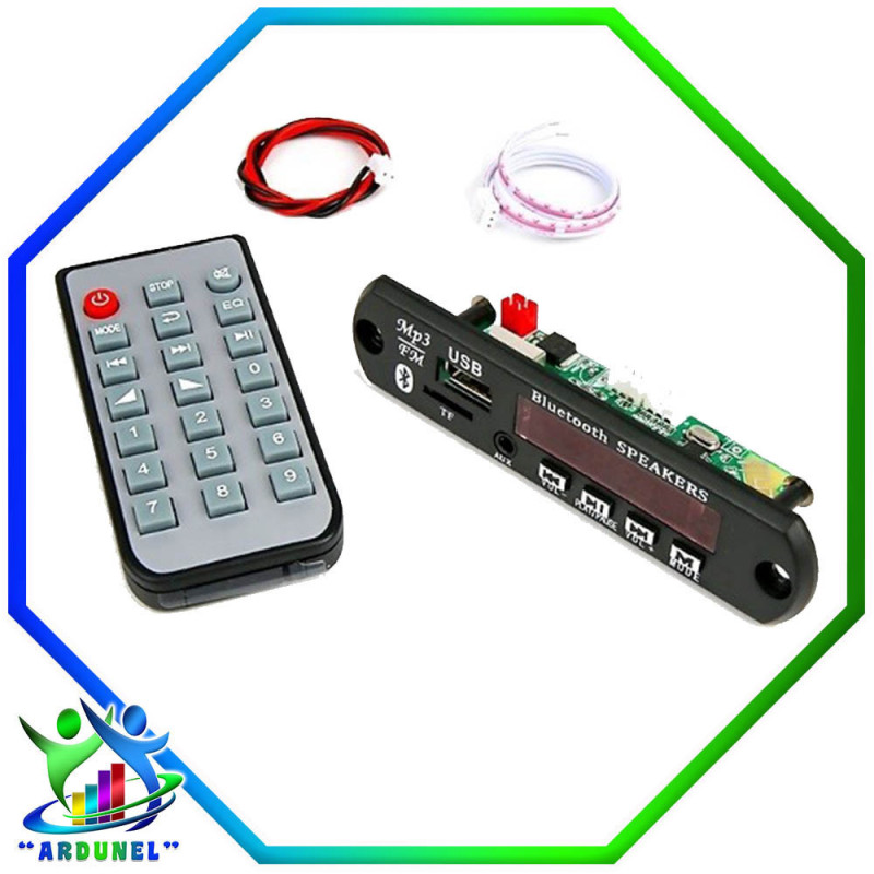 MODULO REPRODUCTOR  MP3 12V  RECEPTOR - BLUETOOTH - DECODIFICADOR CON CONTROL REMOTO MODULO REPRODUCTOR  MP3 12V  RECEPTOR - BLUETOOTH - DECODIFICADOR CON CONTROL REMOTO