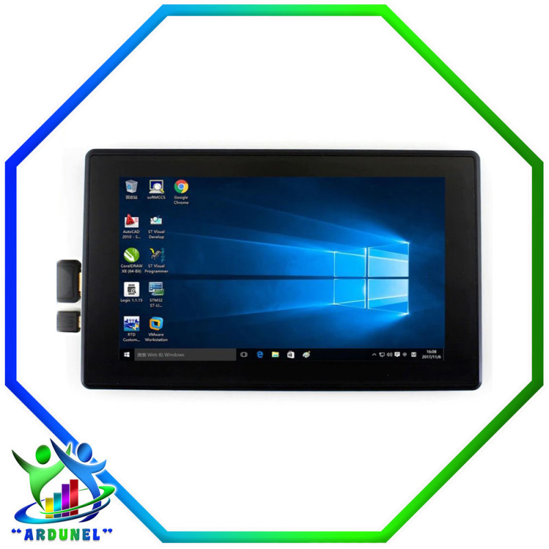 PANTALLA TÁCTIL CAPACITIVA HDMI LCD (H) DE 7 PULGADAS CON CUBIERTA DE VIDRIO TEMPLADO PANTALLA TÁCTIL CAPACITIVA HDMI LCD (H) DE 7 PULGADAS CON CUBIERTA DE VIDRIO TEMPLADO