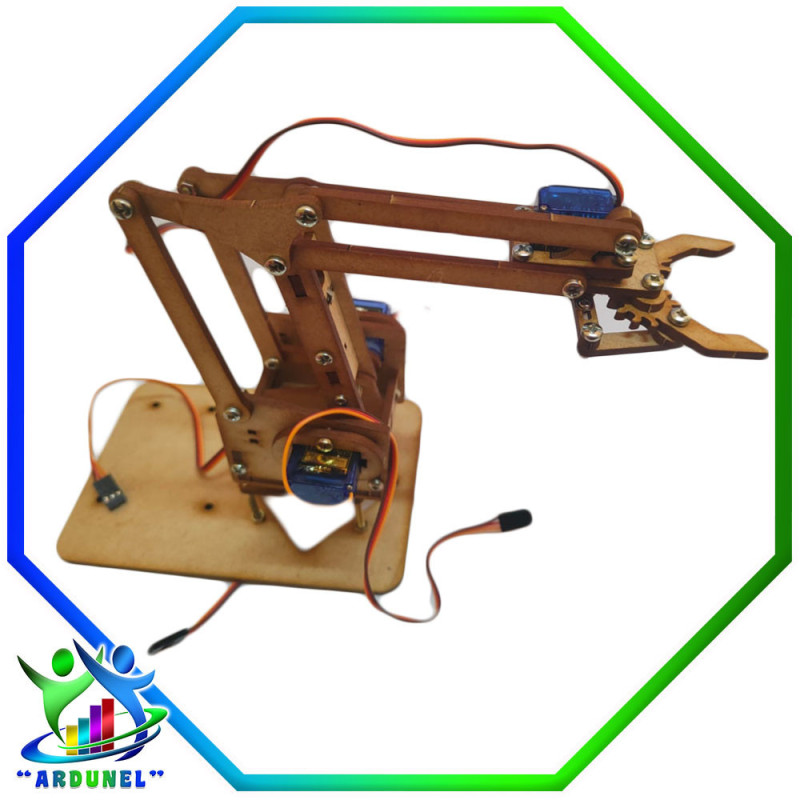 KIT BRAZO ROBOTICO MDF  (NO INCLUYE SERVOS) KIT BRAZO ROBOTICO MDF  (NO INCLUYE SERVOS)