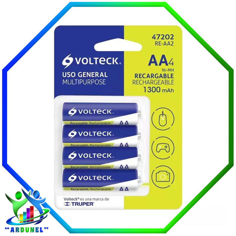 BATERIA RECARGABLE ALCALINA  AA BLISTER  (PACK 4 PILAS) BATERIA RECARGABLE ALCALINA  AA BLISTER  (PACK 4 PILAS)