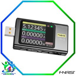 FNB58 TESTER USB VOLTÍMETRO AMPERÍMETRO CON BLUETOOTH (FNIRSI)