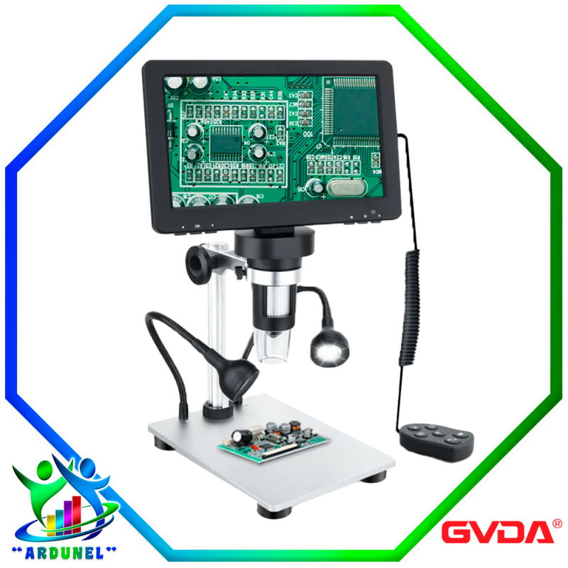MICROSCOPIO DIGITAL HD DE 7" GD7010 (RECARGABLE) MICROSCOPIO DIGITAL HD DE 7" GD7010 (RECARGABLE)
