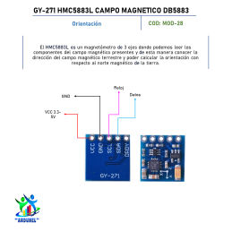 MODULO BRÚJULA GY-271 HMC5883L CAMPO MAGNÉTICO DB5883 MODULO BRÚJULA GY-271 HMC5883L CAMPO MAGNÉTICO DB5883