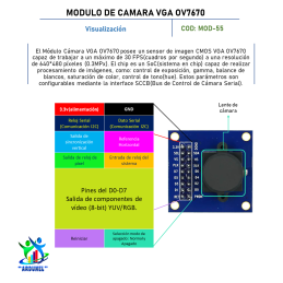 MÓDULO DE CÁMARA VGA OV7670 MÓDULO DE CÁMARA VGA OV7670