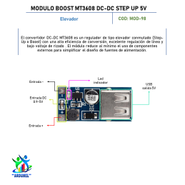 MODULO BOOST MT3608 DC-DC STEP UP 5V MODULO BOOST MT3608 DC-DC STEP UP 5V