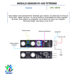 MODULO SENSOR KY-033 TCRT5000 MODULO SENSOR KY-033 TCRT5000