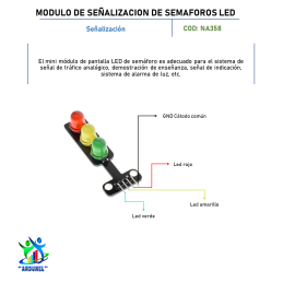 MÓDULO DE SEÑALIZACIÓN DE SEMÁFOROS LED MÓDULO DE SEÑALIZACIÓN DE SEMÁFOROS LED