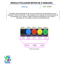 MODULO PULSADOR BOTON DE 5 UNIDADES MODULO PULSADOR BOTON DE 5 UNIDADES