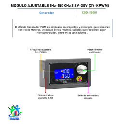 MODULO AJUSTABLE 1HZ-150KHZ 3.3V-30V (XY-PWM) MODULO AJUSTABLE 1HZ-150KHZ 3.3V-30V (XY-PWM)