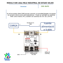 MODULO SSR-40AA RELE INDUSTRIAL DE ESTADO SOLIDO MODULO SSR-40AA RELE INDUSTRIAL DE ESTADO SOLIDO