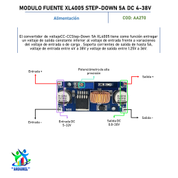 MODULO XL4015 REGULADOR AJUSTABLE STEP-DOWN 5A DC 4-32V