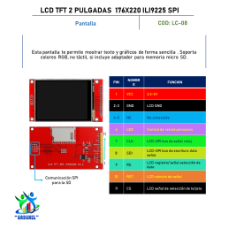 LCD TFT 2,4 PULGADAS 240X320 PIXEL ILI9341 SPI LCD TFT 2,4 PULGADAS 240X320 PIXEL ILI9341 SPI