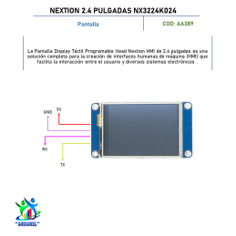 NEXTION 2.4 PULGADAS NX3224K024 NEXTION 2.4 PULGADAS NX3224K024