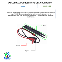 CABLE PINZA DE PRUEBA SMD DEL MULTIMETRO CABLE PINZA DE PRUEBA SMD DEL MULTIMETRO
