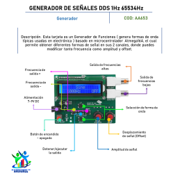 GENERADOR DE SEÑALES DDS 1HZ 65534HZ GENERADOR DE SEÑALES DDS 1HZ 65534HZ