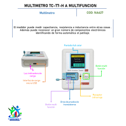 MULTIMETRO TC-T7-H A MULTIFUNCION MULTIMETRO TC-T7-H A MULTIFUNCION