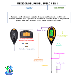 MEDIDOR DE PH DEL SUELO 4 EN 1 MEDIDOR DE PH DEL SUELO 4 EN 1