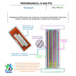 PROTOBOARD GL-12 840 PTS. PROTOBOARD GL-12 840 PTS.