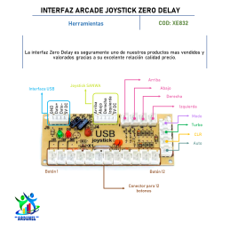 INTERFAZ ARCADE JOYSTICK ZERO DELAY INTERFAZ ARCADE JOYSTICK ZERO DELAY