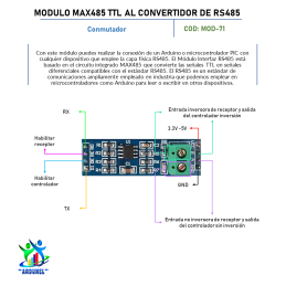 MÓDULO MAX485 TTL AL CONVERTIDOR DE RS485 MÓDULO MAX485 TTL AL CONVERTIDOR DE RS485
