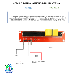 MODULO POTENCIÓMETRO DESLIZANTE 10K MODULO POTENCIÓMETRO DESLIZANTE 10K