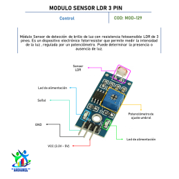 MODULO SENSOR LDR 3 PIN MODULO SENSOR LDR 3 PIN