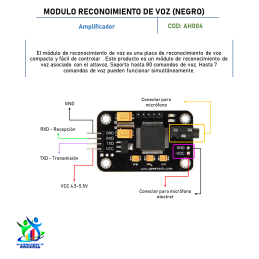 MODULO RECONOCIMIENTO DE VOZ (NEGRO) MODULO RECONOCIMIENTO DE VOZ (NEGRO)