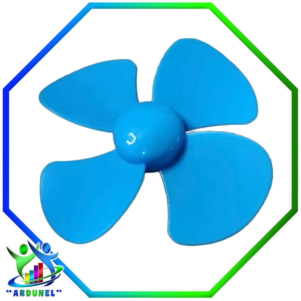 HELICE DE  CUATRO CUCHILLAS 100MM (CELESTE) HELICE DE  CUATRO CUCHILLAS 100MM (CELESTE)