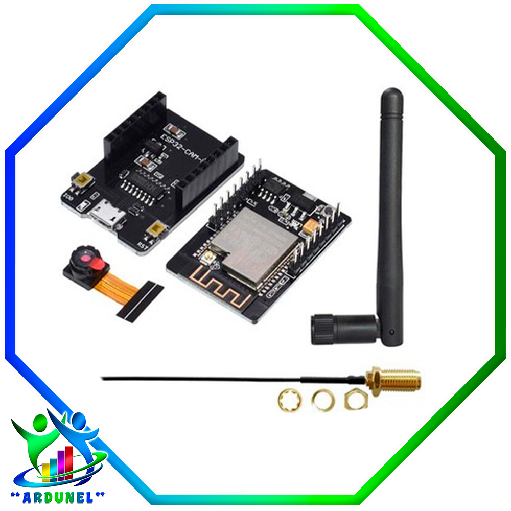SET ESP32-CAM OV2640 USB CON ANTENA 3DBI