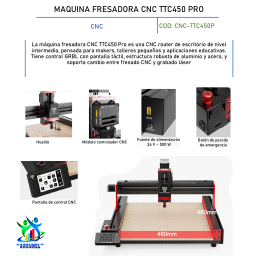 MAQUINA FRESADORA CNC TTC450 PRO