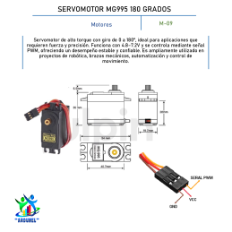 SERVOMOTOR MG995 180 GRADOS